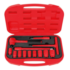 JUEGO DE DADOS Y ACCESORIOS DIELÉCTRICOS 1000V 13PZAS TRAMONTINA PRO