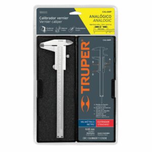 CALIBRADOR ANALOGICO DE 6", MILIMETRICO Y PULGADA TRUPER