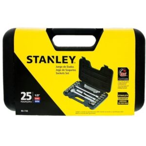 JUEGO DADOS Y LLAVES DE 1/2" X 25 PIEZAS STANLEY